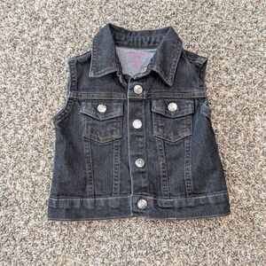 Girls Soft Denim Jean Vest Size 18 Month